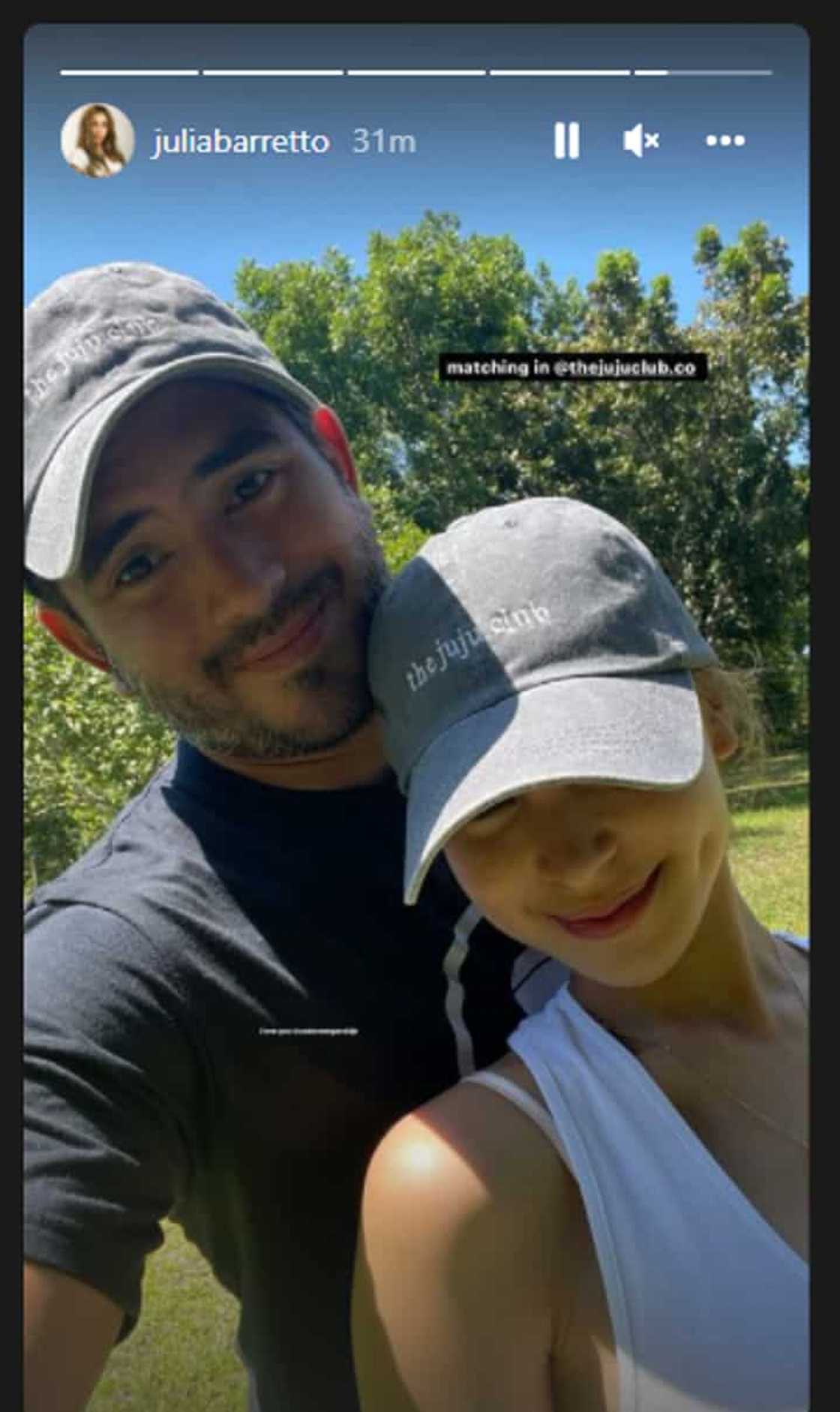 Julia Barretto posts her photo with boyfriend Gerald Anderson flaunting their matching caps Julia Barretto posts her photo with boyfriend Gerald Anderson flaunting their matching caps