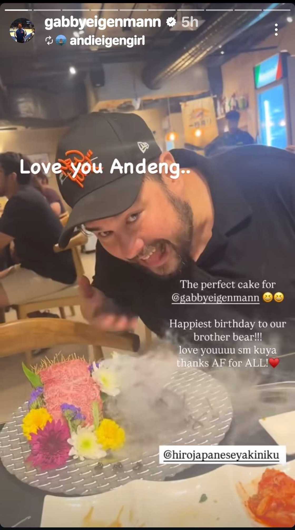 Andi Eigenmann, may sweet birthday greeting para kay Gabby Eigenmann Andi Eigenmann, may sweet birthday greeting para kay Gabby Eigenmann