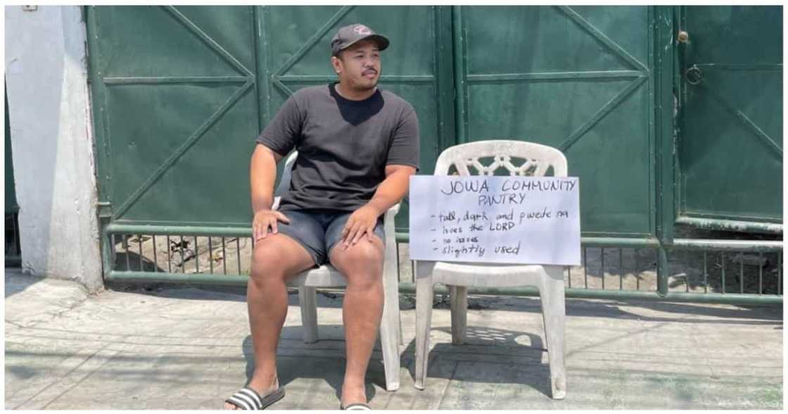 Jowa community pantry ng isang lalaki, kinagiliwan ng netizens Jowa community pantry ng isang lalaki, kinagiliwan ng netizens