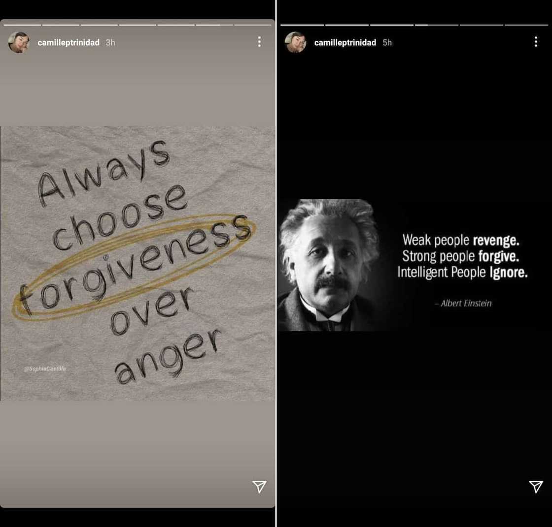 Camille Trinidad's post about choosing forgiveness over anger goes viral Camille Trinidad's post about choosing forgiveness over anger goes viral