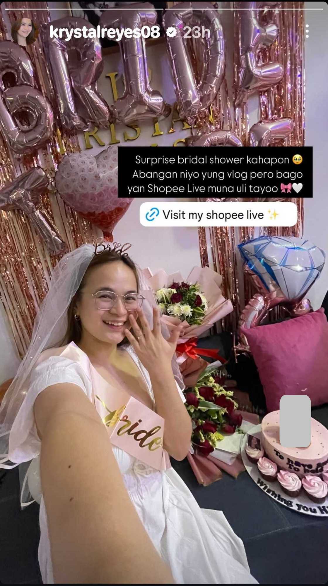 Krystal Reyes, ipinasilip ang masayang bridal shower niya