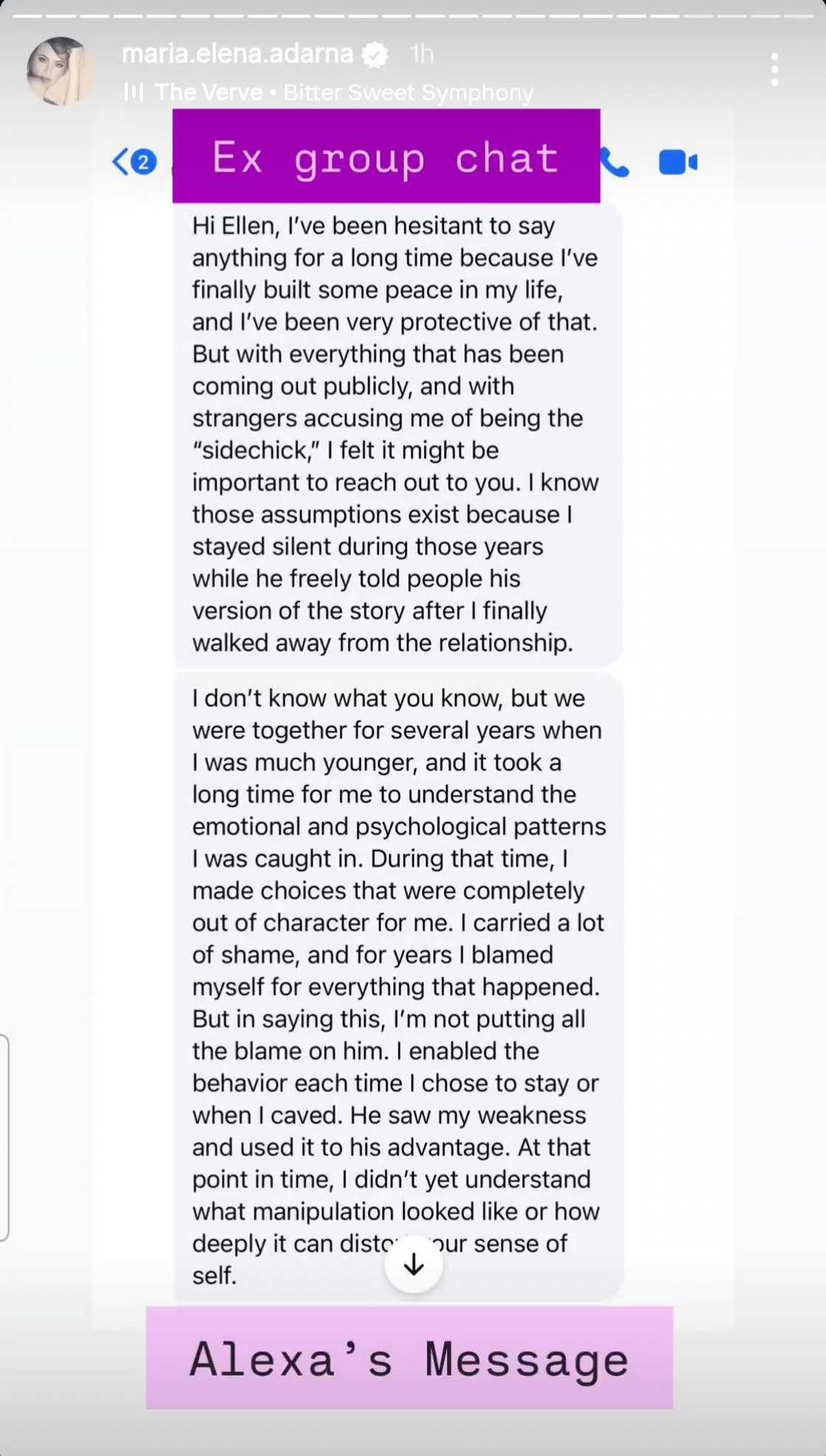 Ellen Adarna, ipinakita ang message sa kanya ni "Alexa" na ex umano ni "Derek" Ellen Adarna, ipinakita ang message sa kanya ni "Alexa" na ex umano ni "Derek"