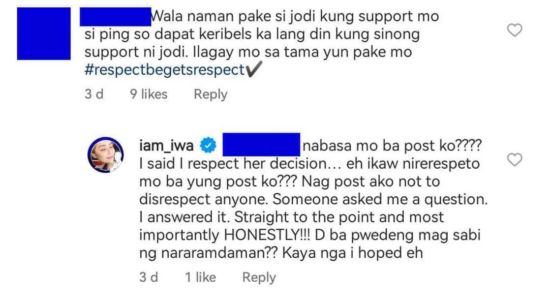 Iwa Moto, nakipagbardagulan sa basher na tinawag siyang "pakialamerang palaka" Iwa Moto, nakipagbardagulan sa basher na tinawag siyang "pakialamerang palaka"
