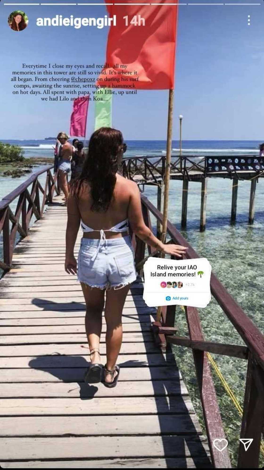 Andi Eigenmann, sinariwa ang magagandang alaala sa Siargao Cloud 9 tower: “It's where it all began” Andi Eigenmann, sinariwa ang magagandang alaala sa Siargao Cloud 9 tower: “It's where it all began”