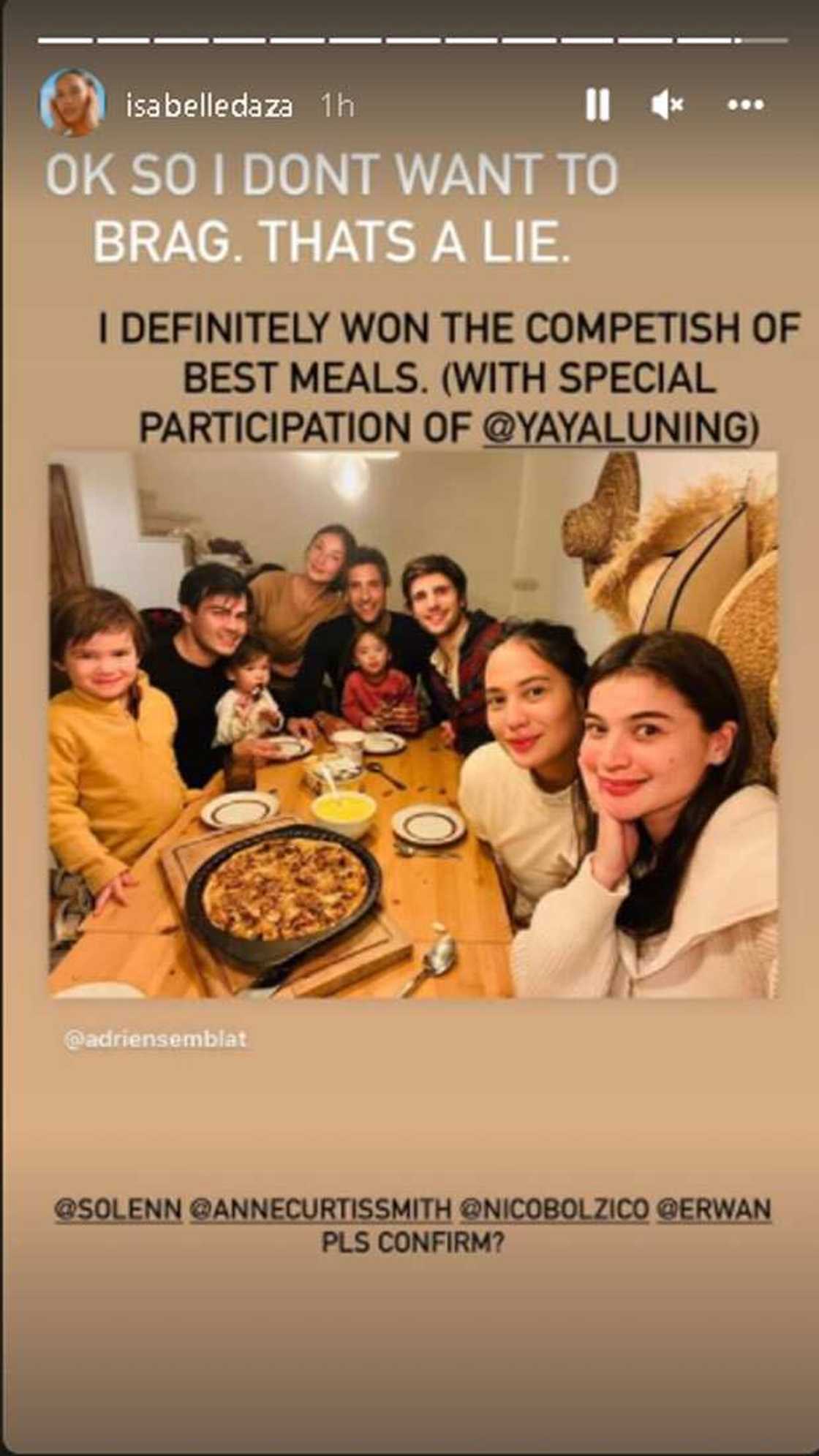 Isabelle Daza, ibinida na siya ang nanalo sa friendly cooking competition nila with the help of Yaya Luning Isabelle Daza, ibinida na siya ang nanalo sa friendly cooking competition nila with the help of Yaya Luning