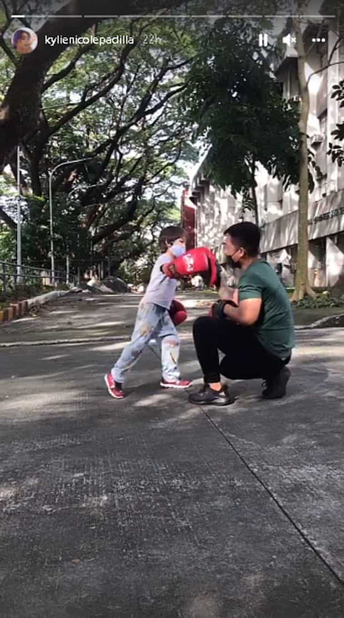 Kylie Padilla, ibinahagi ang cute boxing videos nina Alas at Axl