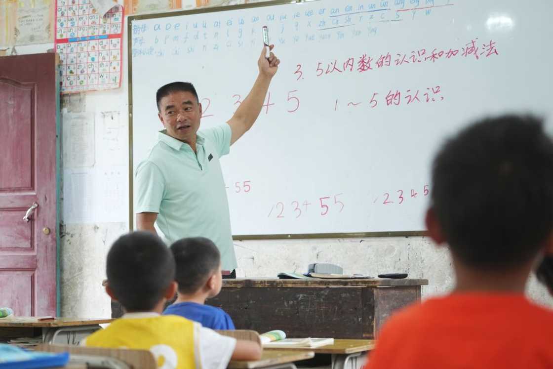 Class teacher teaching Class teacher teaching