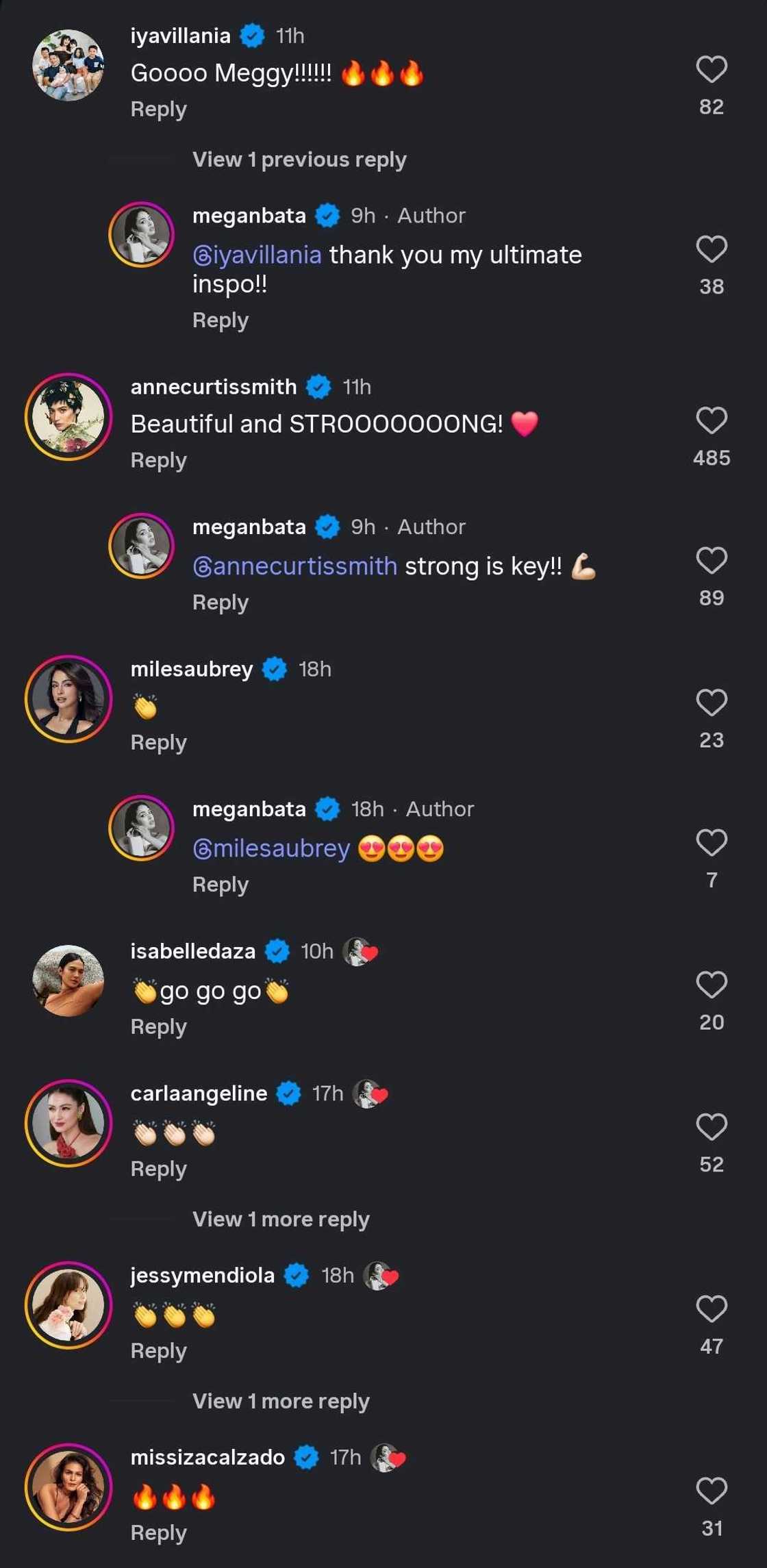 Anne Curtis at iba pang celebrities, nag-react sa honest postpartum journey ni Megan Young