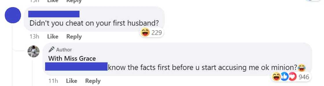 Miss Grace sa nagsabing nag-cheat sya: "Know the facts first before u start accusing me" Miss Grace sa nagsabing nag-cheat sya: "Know the facts first before u start accusing me"