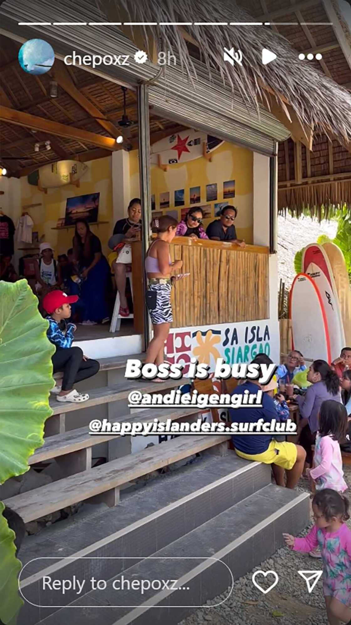 xPhilmar Alipayo, ibinahagi vid ni Andi na abalang-abala sa mga bisita sa surf club: “Boss is busy” xPhilmar Alipayo, ibinahagi vid ni Andi na abalang-abala sa mga bisita sa surf club: “Boss is busy”