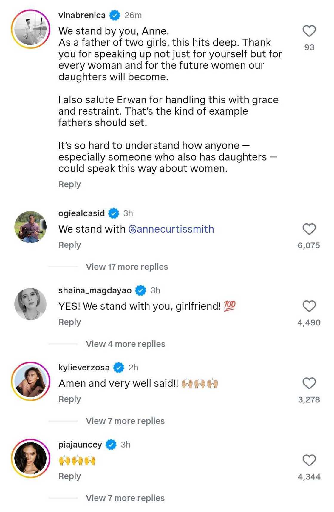 Celebrities, nag-react sa statement ni Anne Curtis ukol sa kontrobersyal na pahayag ni Bong Suntay Celebrities, nag-react sa statement ni Anne Curtis ukol sa kontrobersyal na pahayag ni Bong Suntay