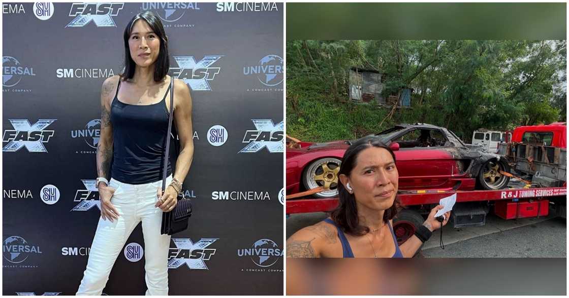 Angie Mead King, nagbigay ng update matapos lumiyab ang kanyang sports car