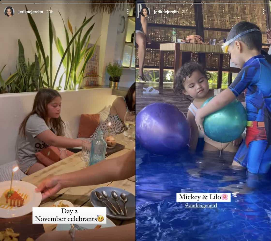 Anak ni Andi Eigenmann na si Lilo, naka-bond ang pamilya Ejercito sa Siargao