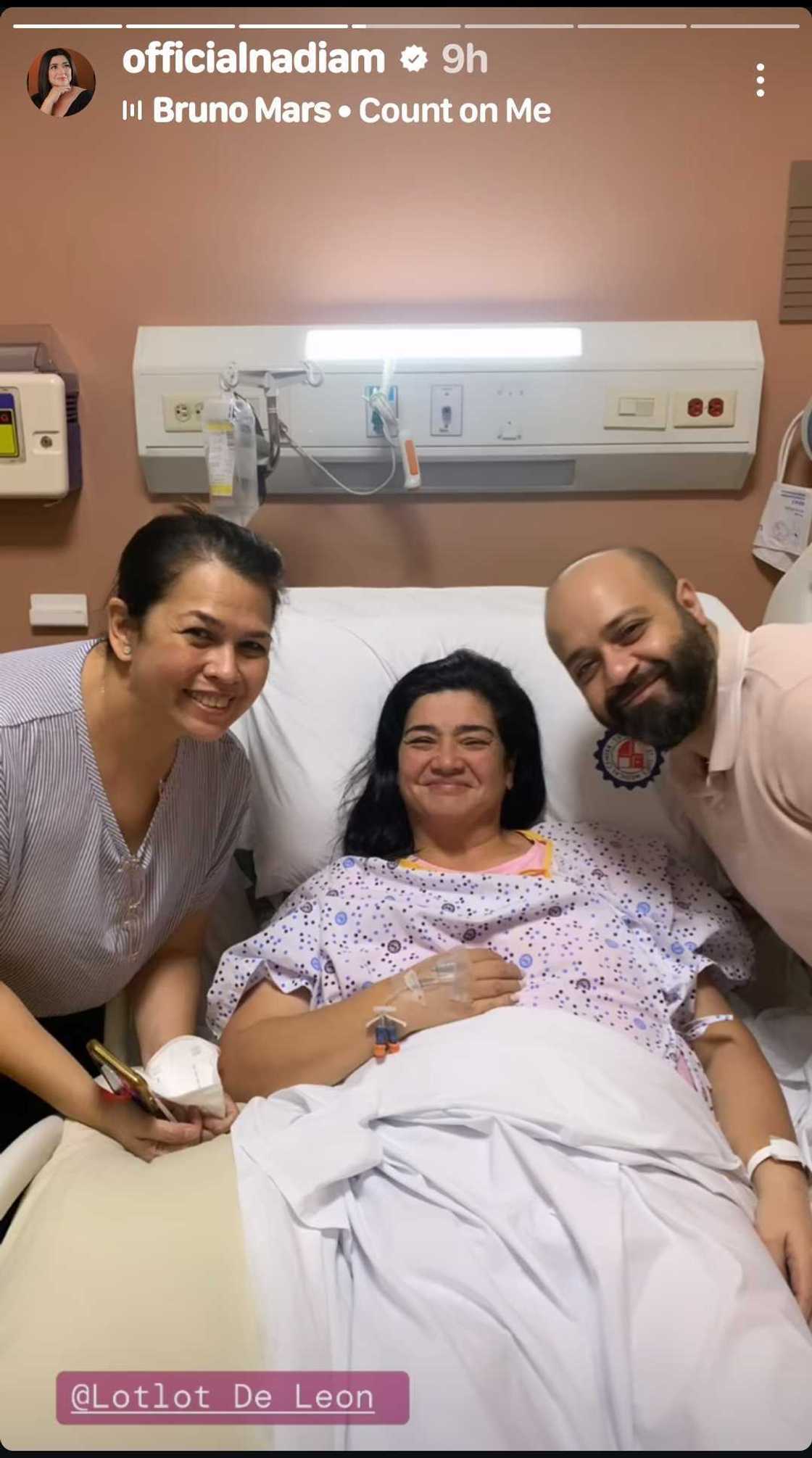 Nadia Montenegro, binisita ng ilang celebrities sa ospital Nadia Montenegro, binisita ng ilang celebrities sa ospital