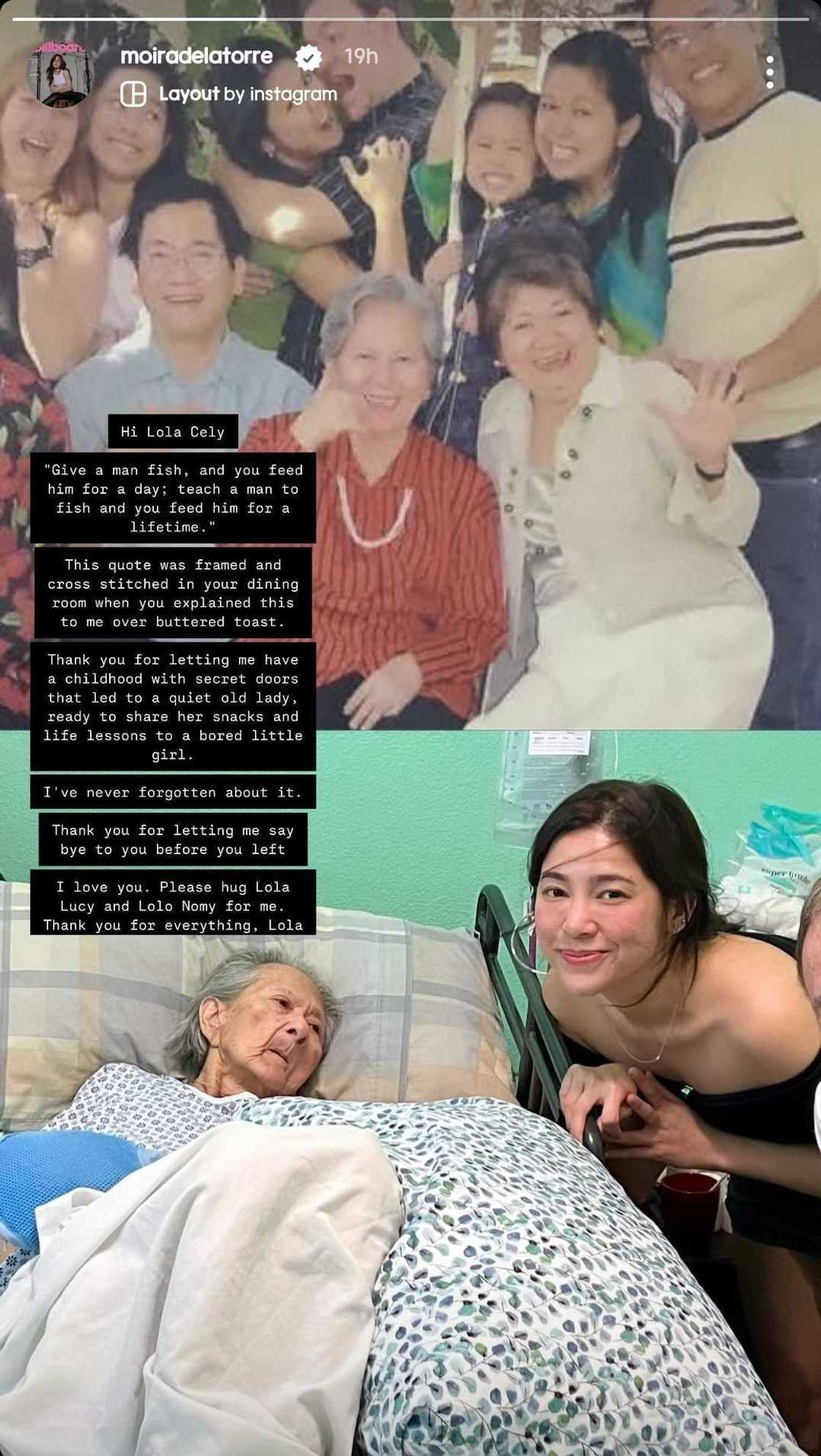 Moira Dela Torre, nagpaalam na sa kanyang Lola Cely: "I love you" Moira Dela Torre, nagpaalam na sa kanyang Lola Cely: "I love you"