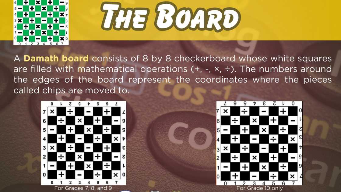 Damath board Damath board