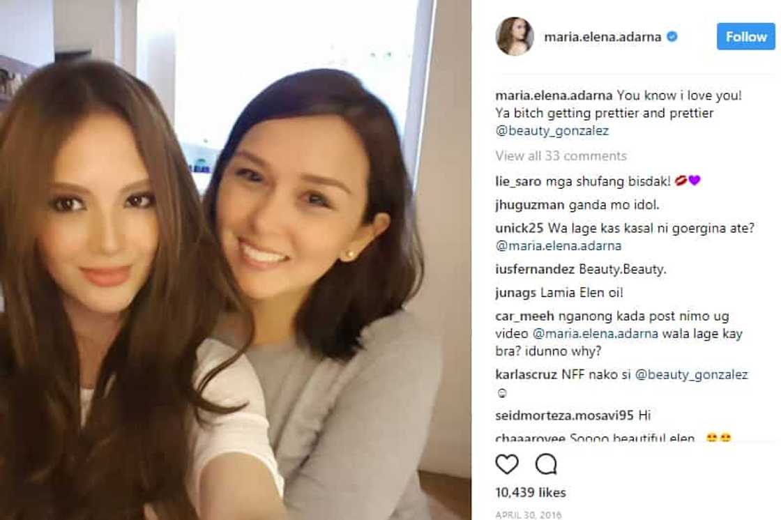 Beauty Gonzalez and Ellen Adarna prove that their friendship is forever Beauty Gonzalez and Ellen Adarna prove that their friendship is forever