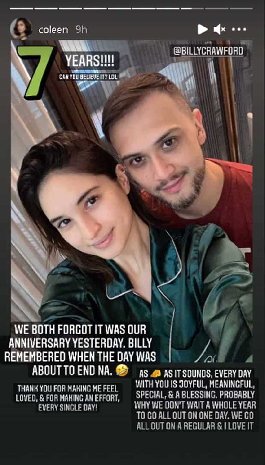 Coleen Garcia, Billy Crawford, nakalimutan ang 7th anniversary nila Coleen Garcia, Billy Crawford, nakalimutan ang 7th anniversary nila