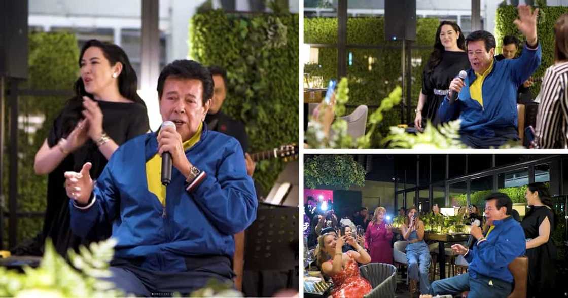 Video ni Eddie Gutierrez na nag-ala Elvis Presley sa birthday party niya, ibinahagi ni Ruffa