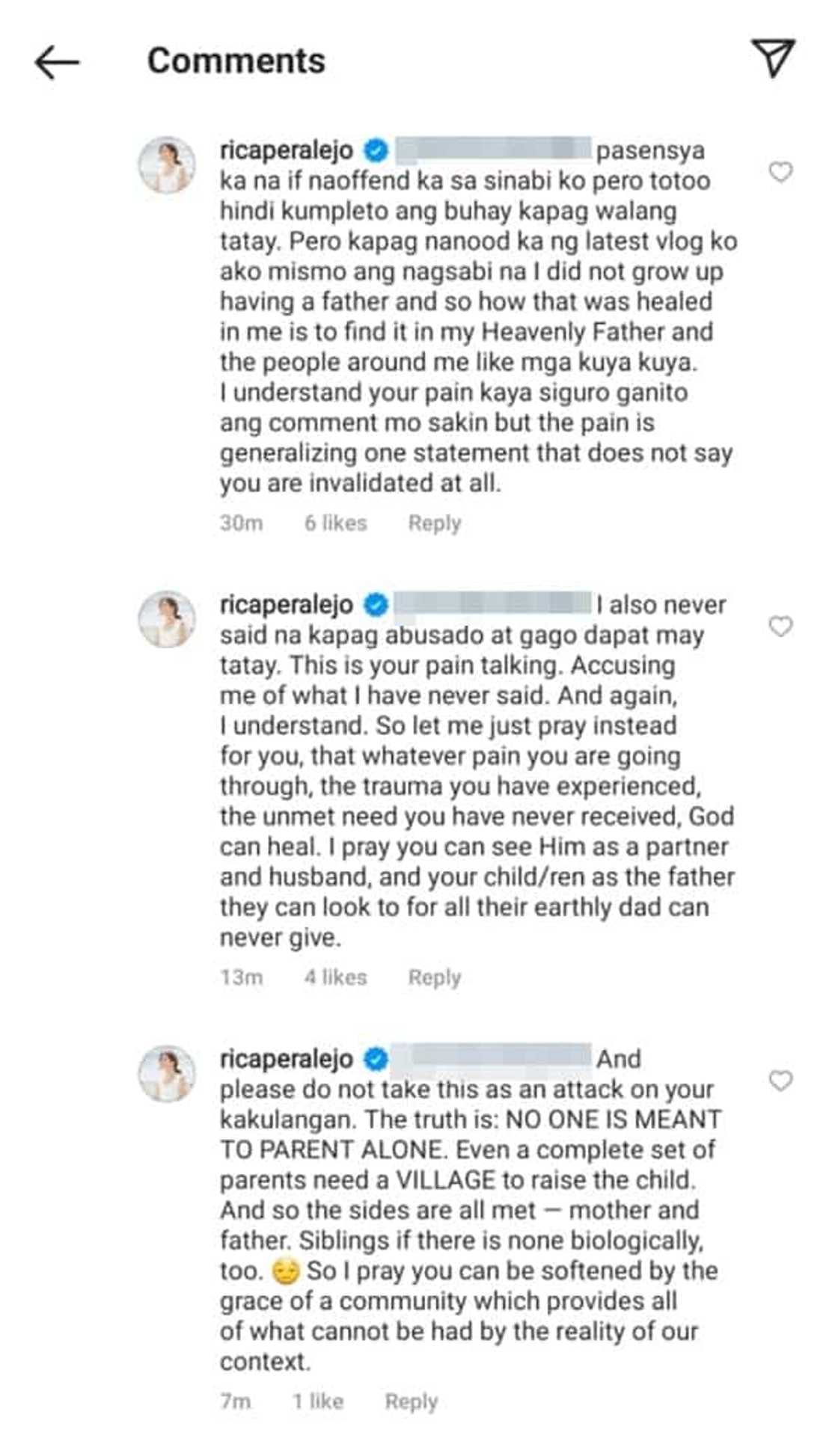 Rica Peralejo, humingi ng pasensya sa netizen na nagsabing "insensitive" siya