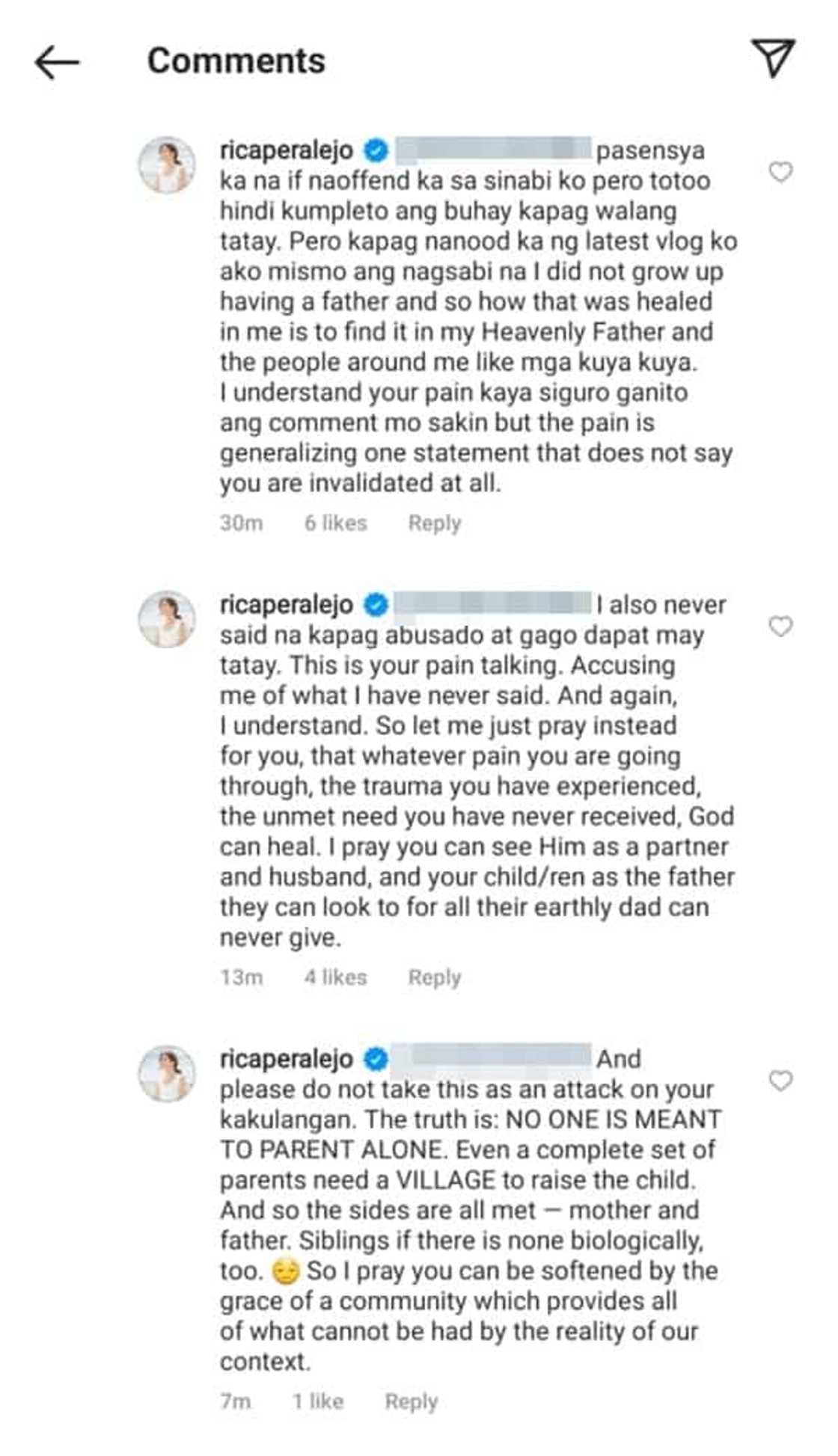 Rica Peralejo, humingi ng pasensya sa netizen na nagsabing "insensitive" siya Rica Peralejo, humingi ng pasensya sa netizen na nagsabing "insensitive" siya