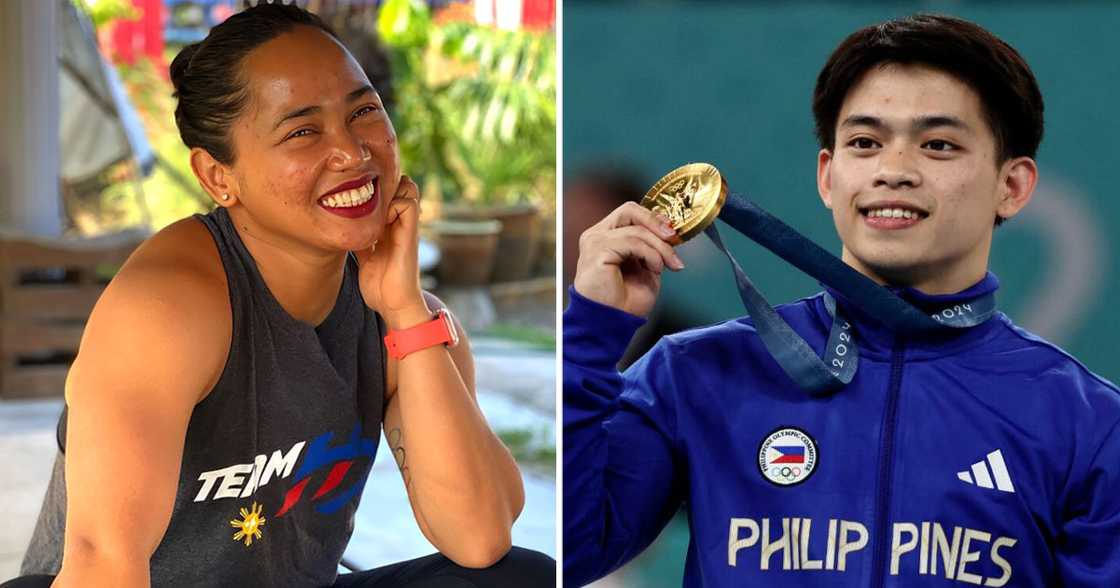 Hidilyn Diaz, may makahulugang mensahe pagkatapos manalo ni Carlos Yulo ng 2nd Olympic Gold