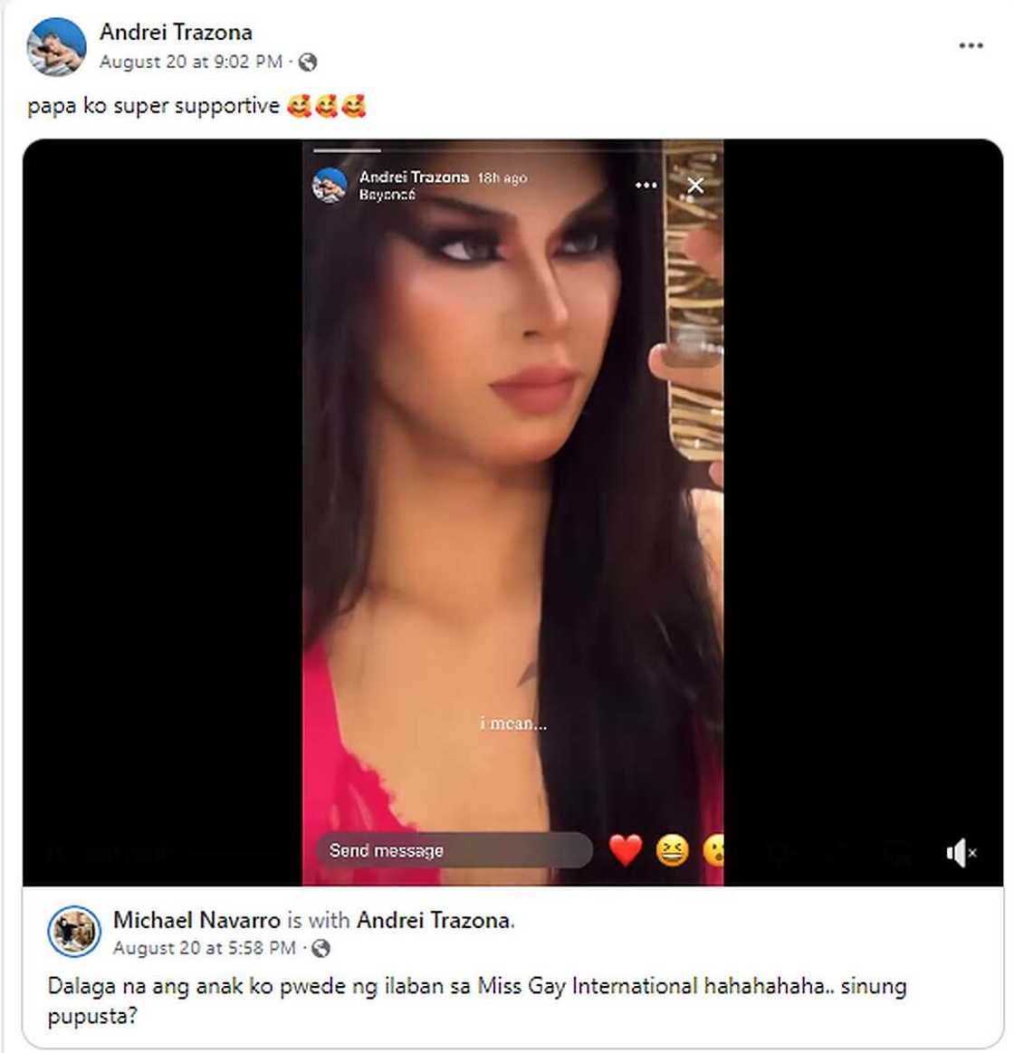 Andrei Trazona, ibinida ng kanyang ama: "Papa ko super supportive" Andrei Trazona, ibinida ng kanyang ama: "Papa ko super supportive"