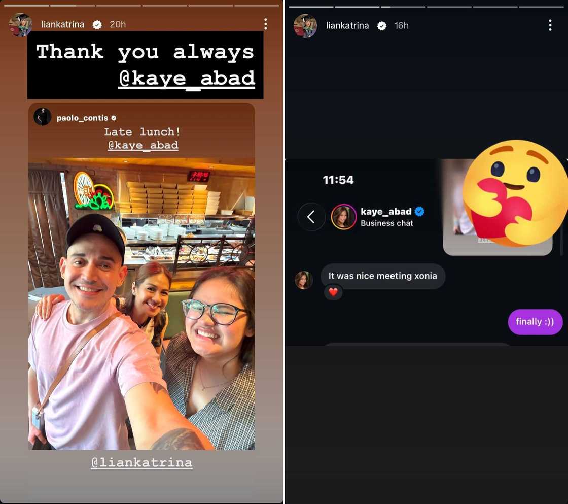 "Thank you always": Lian Paz, may pasilip sa convo nila Kaye Abad tungkol kay Xonia