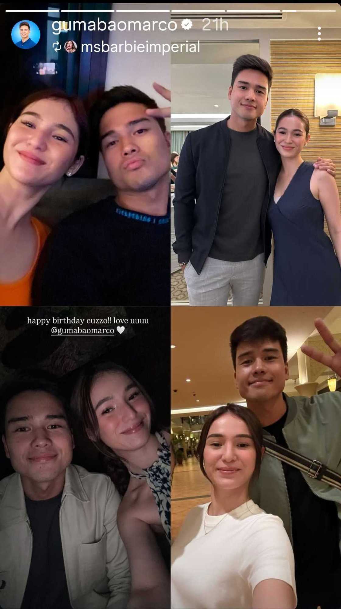 Barbie Imperial marks Marco Gumabao’s birthday with heartfelt post