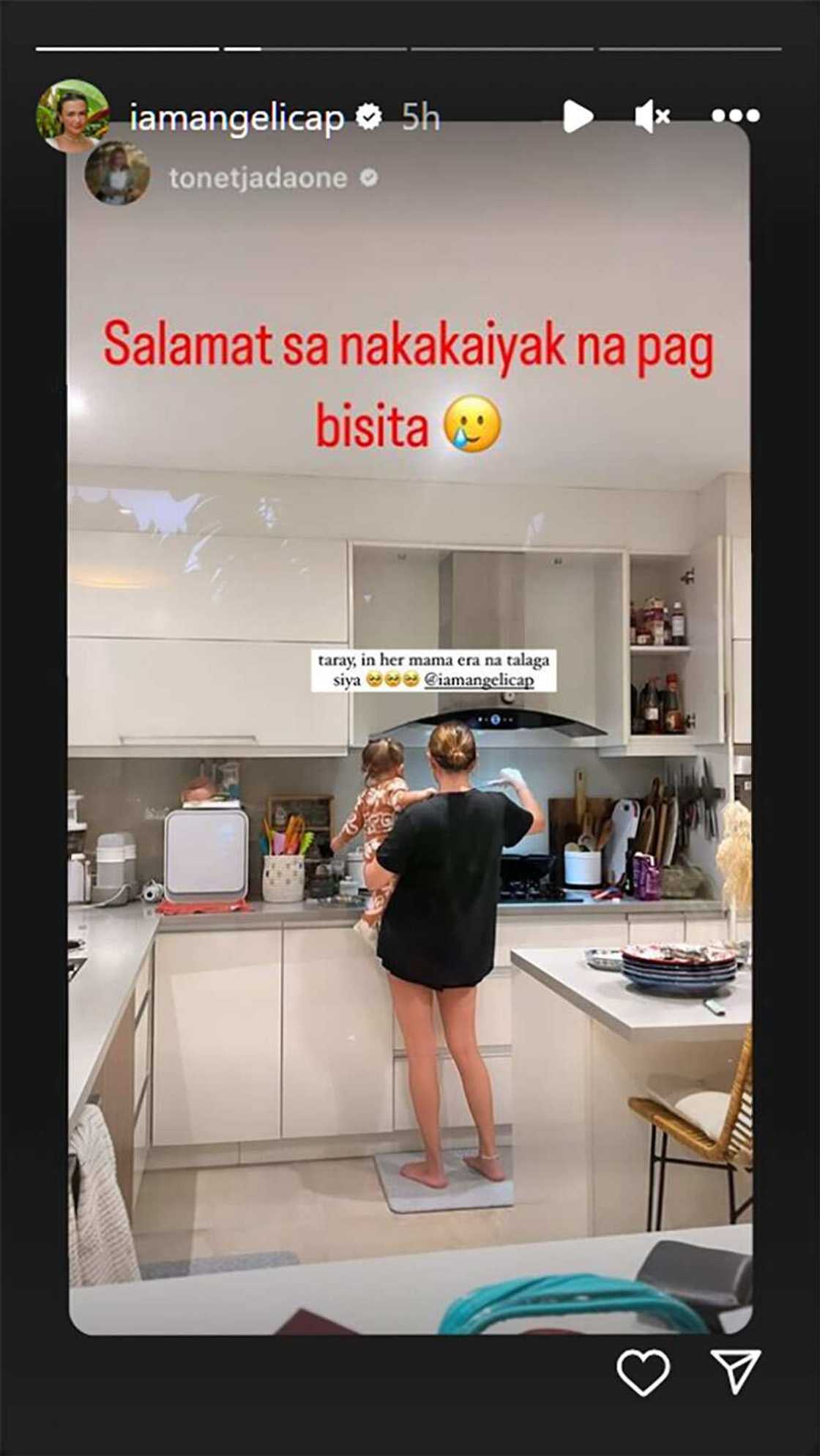 Direk Tonet, pinost ang mama-era pic ni Angelica Panganiban: “Taray, in her mama era na talaga”