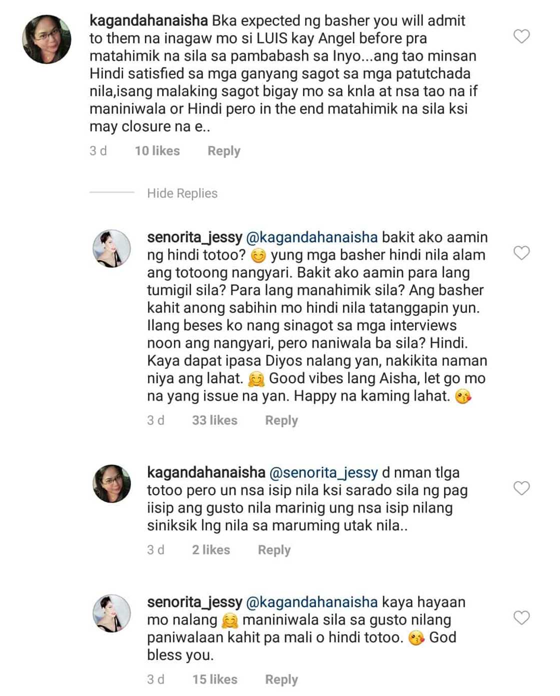 Jessy Mendiola reacts to accusation that she stole Luis Manzano from Angel Locsin Jessy Mendiola reacts to accusation that she stole Luis Manzano from Angel Locsin