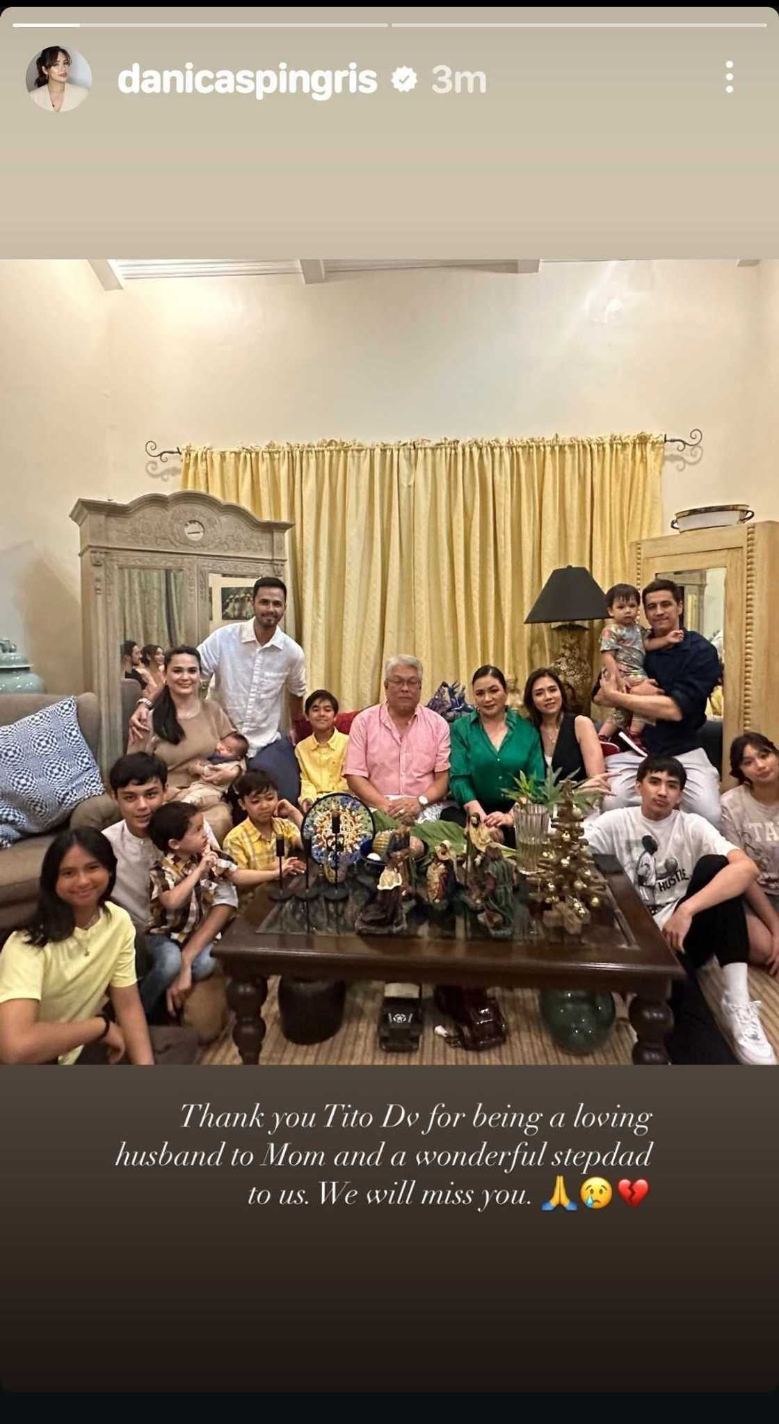Danica Sotto, may nakakaantig na mensahe sa yumaong stepfather na si DV Savellano Danica Sotto, may nakakaantig na mensahe sa yumaong stepfather na si DV Savellano