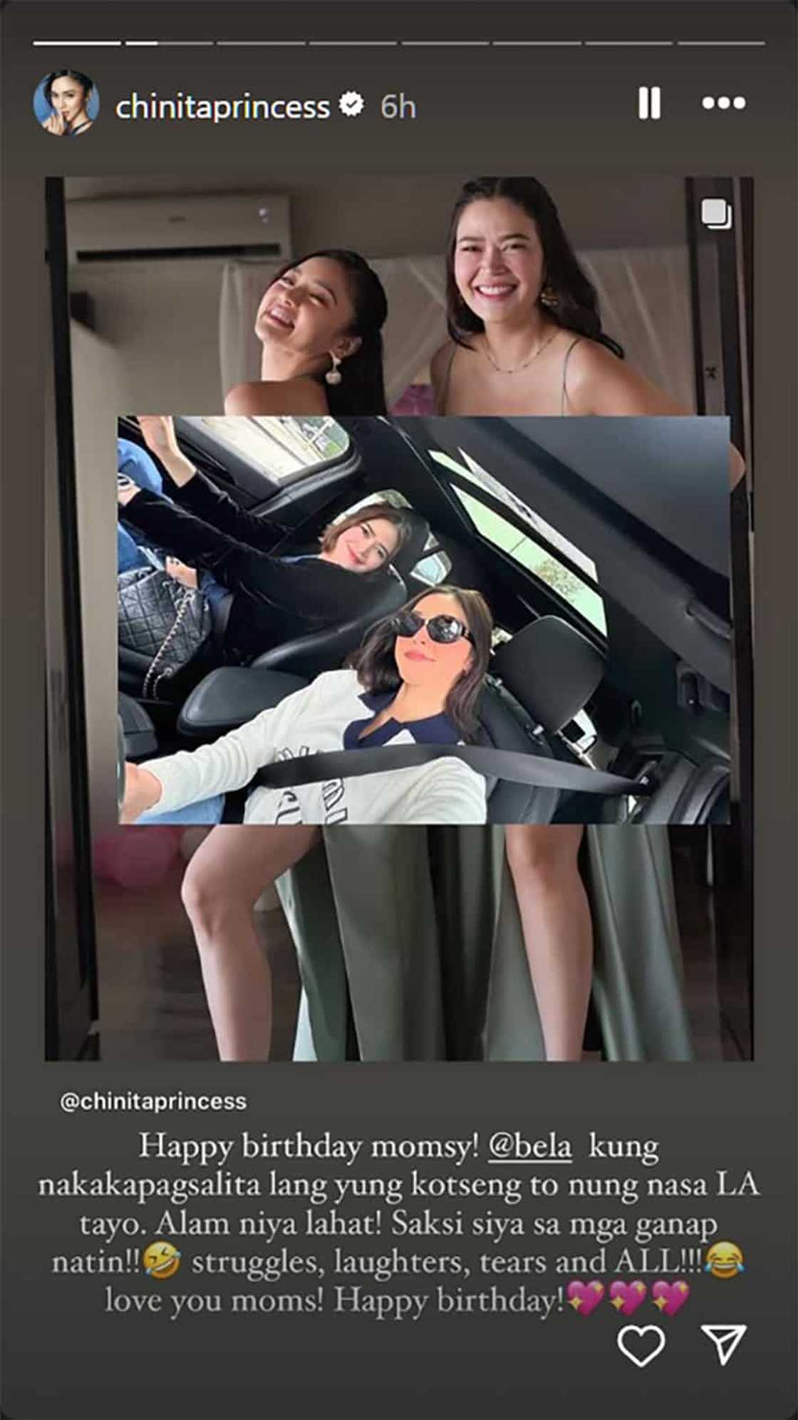 Kim Chiu, kay Bela Padilla: “Kung makapagsalita lang yung kotseng to nung nasa L.A. tayo” Kim Chiu, kay Bela Padilla: “Kung makapagsalita lang yung kotseng to nung nasa L.A. tayo”