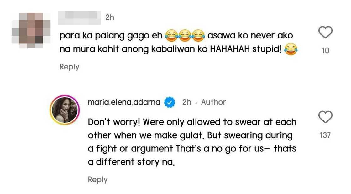 Ellen Adarna, sinagot ang nag-comment ukol sa pagmumura ni Derek Ramsay sa prank Ellen Adarna, sinagot ang nag-comment ukol sa pagmumura ni Derek Ramsay sa prank