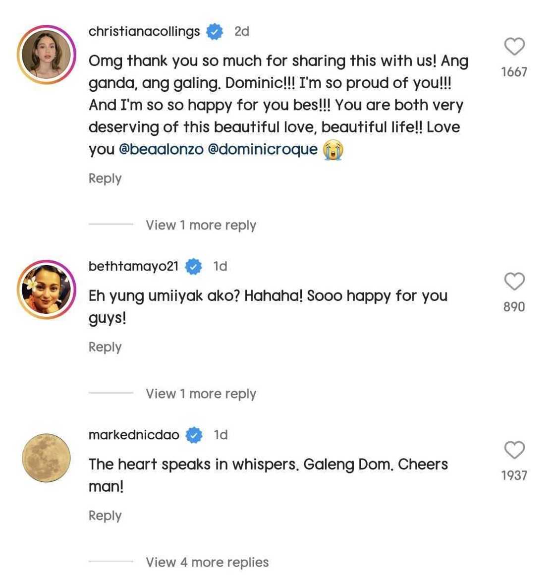 Ilang celebrities, naiyak sa proposal video nina Dominic Roque at Bea Alonzo Ilang celebrities, naiyak sa proposal video nina Dominic Roque at Bea Alonzo