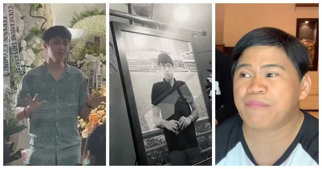 Elijah Canlas, bumuhos ang luha sa burol ng kapatid niyang si JM Canlas Elijah Canlas, bumuhos ang luha sa burol ng kapatid niyang si JM Canlas