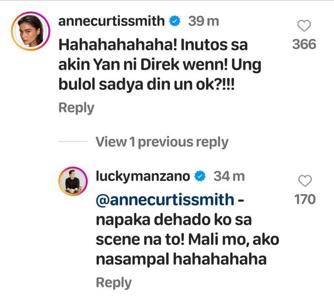 Luis Manzano, Anne Curtis may makulit na comments sa eksena nila sa ‘Dyosa’: Luis: “napakadehado ko”