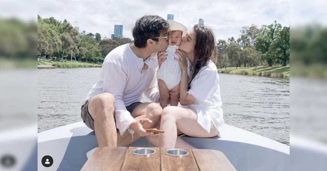 Anne Curtis, Erwan Heussaff and Baby Dahlia back in PH after 1 year Anne Curtis, Erwan Heussaff and Baby Dahlia back in PH after 1 year