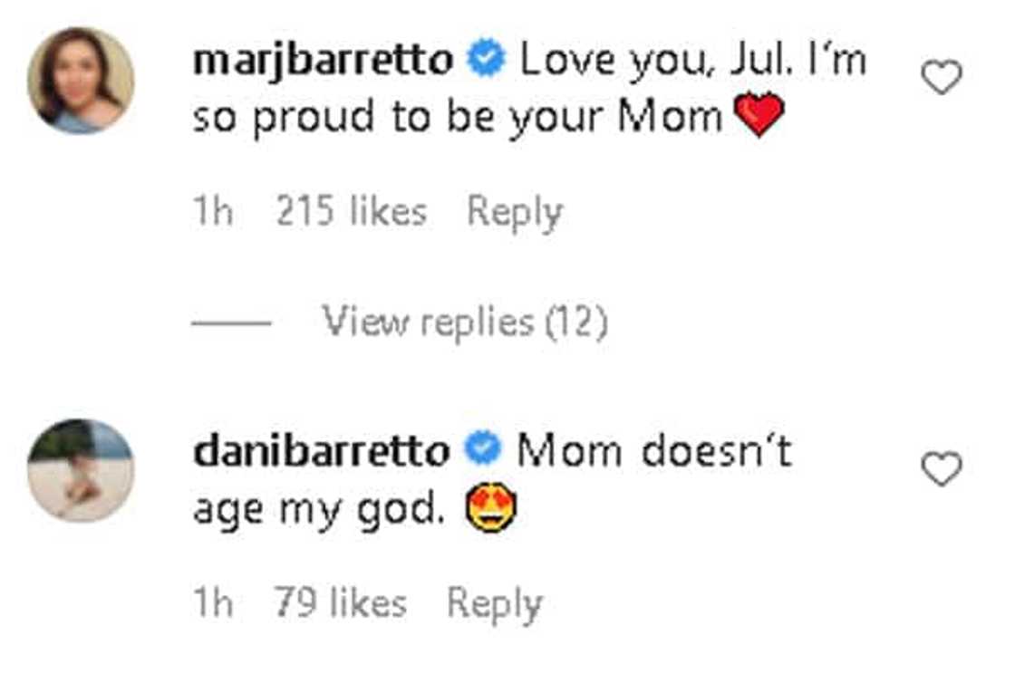 Dani Barretto gushes at Marjorie Barretto's vampire-like face: "Mom doesnt age"