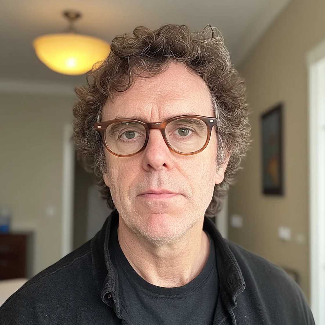 A close up of a man wearing glasses A close up of a man wearing glasses