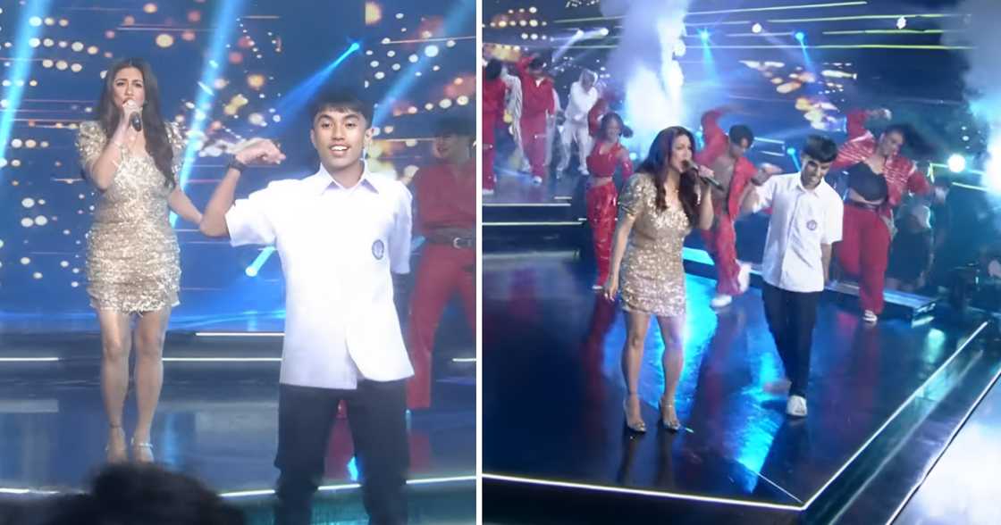 Nagpauso ng 'Maybe This Time' dance craze, sumayaw habang kumakanta si Regine Velasquez sa 'ASAP' Nagpauso ng 'Maybe This Time' dance craze, sumayaw habang kumakanta si Regine Velasquez sa 'ASAP'