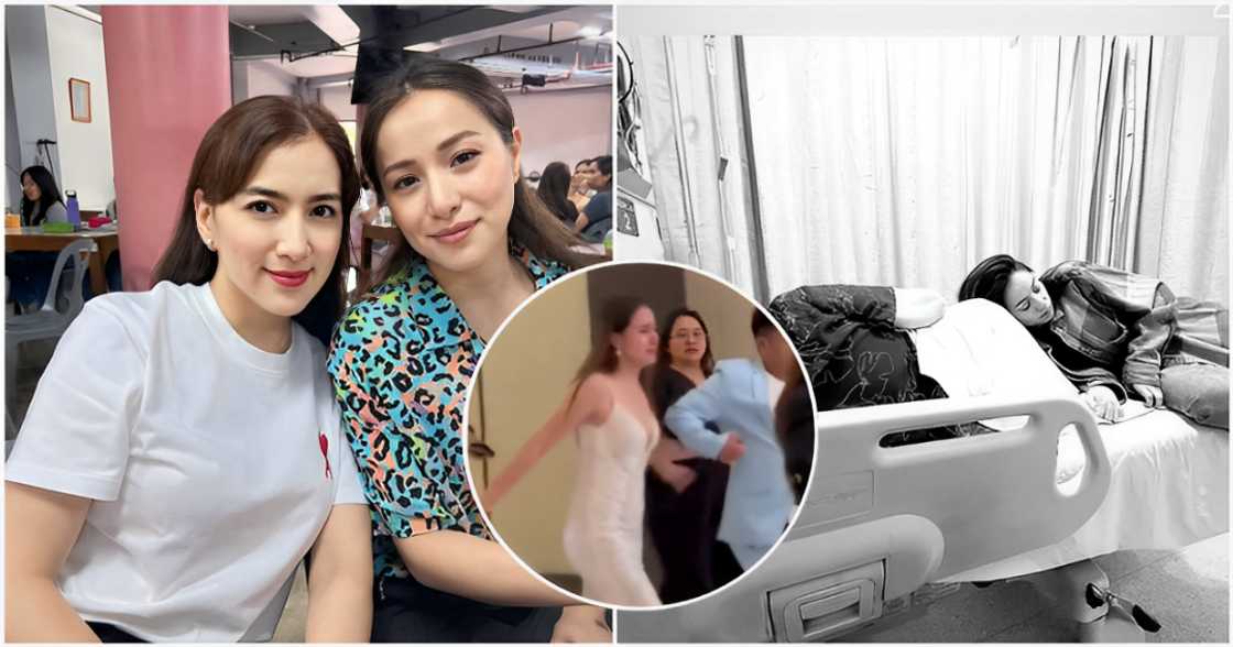 Ara Mina at Cristine Reyes, magkasamang binatayan ang mommy nila na isinugod sa ospital