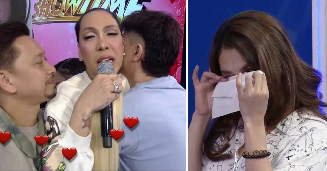 'It's Showtime' hosts, naiyak matapos tanggalin ni Vice Ganda ang wig niya 'It's Showtime' hosts, naiyak matapos tanggalin ni Vice Ganda ang wig niya