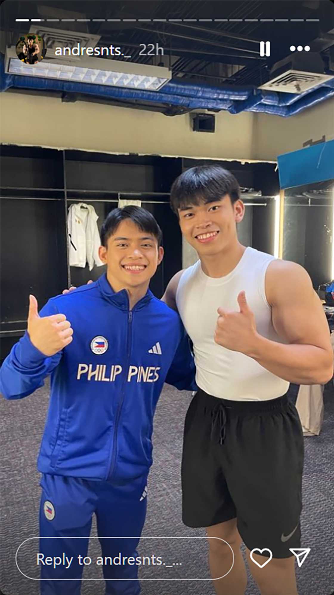 Carlos Yulo, the original, at kalokalike Andre Santos, nagkita na Carlos Yulo, the original, at kalokalike Andre Santos, nagkita na