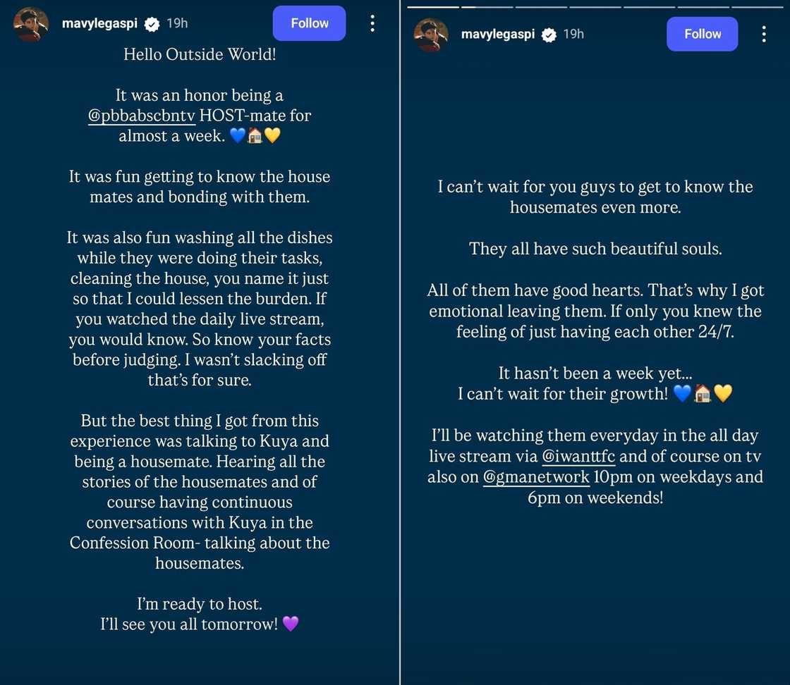 Mavy Legaspi, nag-reflect sa pagiging 'PBB host-mate' niya; may mensahe kay Ashley Ortega Mavy Legaspi, nag-reflect sa pagiging 'PBB host-mate' niya; may mensahe kay Ashley Ortega