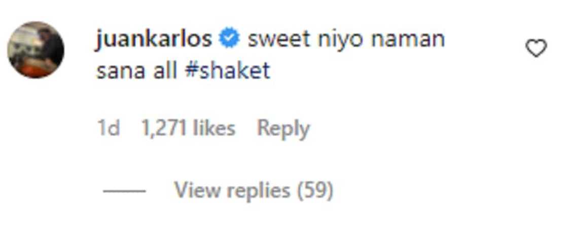 JK Labajo hilariously reacts to Maureen Wroblewitz's photos with her co-stars: "#shaket" JK Labajo hilariously reacts to Maureen Wroblewitz's photos with her co-stars: "#shaket"
