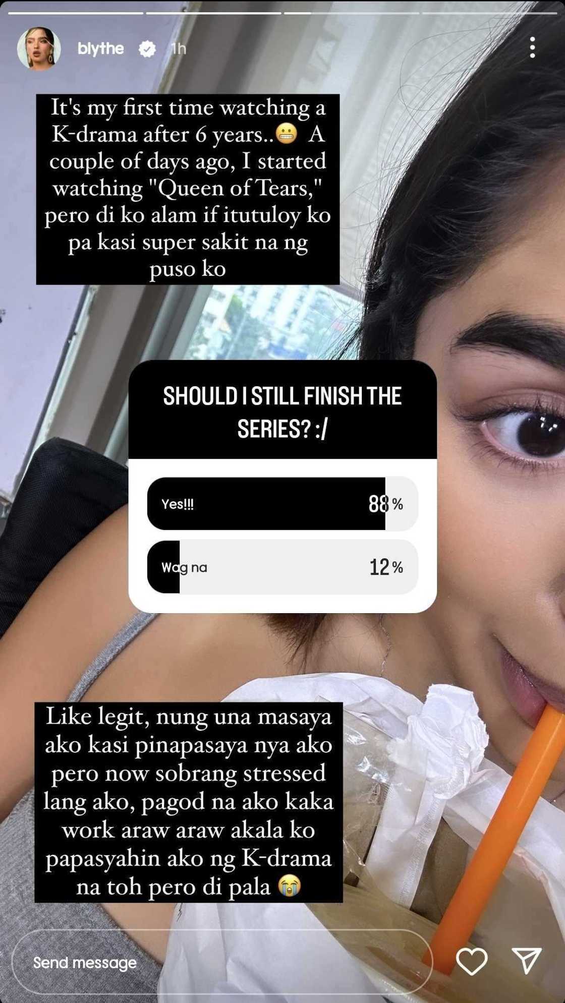 Andrea Brillantes sa panonood ng 'QoT' na K-Drama: "Super sakit na ng puso ko" Andrea Brillantes sa panonood ng 'QoT' na K-Drama: "Super sakit na ng puso ko"