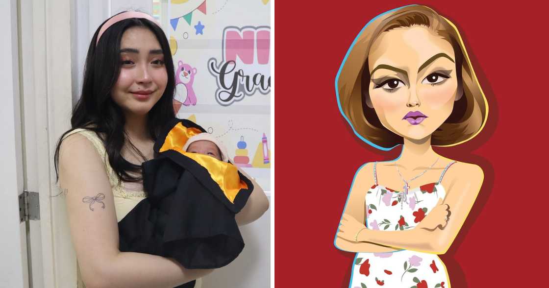 Bea Borres sings nursery rhyme to her baby; Senyora playfully reacts