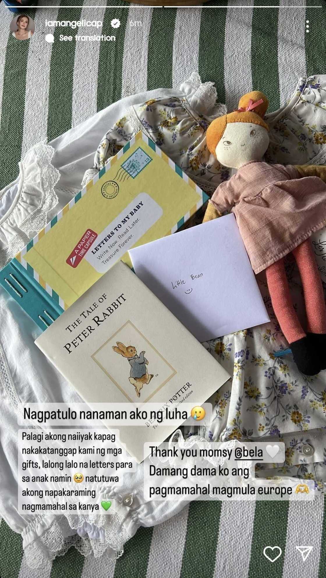 Angelica Panganiban, naiyak sa pinadalang regalo ni Bela Padilla para sa kanyang anak Angelica Panganiban, naiyak sa pinadalang regalo ni Bela Padilla para sa kanyang anak