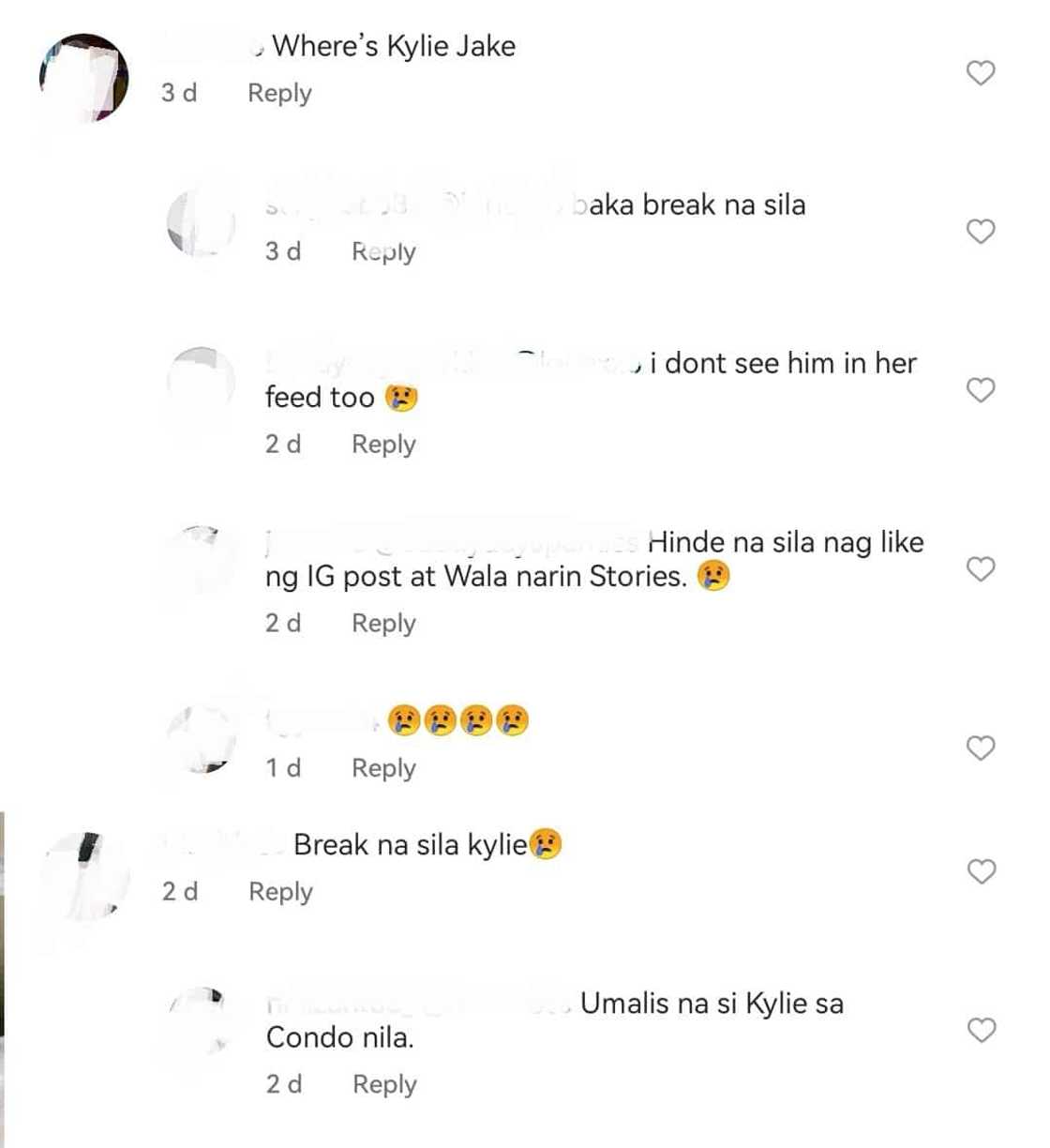 Kylie Versoza tags Jake Cuenca in new post amid breakup rumor online Kylie Versoza tags Jake Cuenca in new post amid breakup rumor online